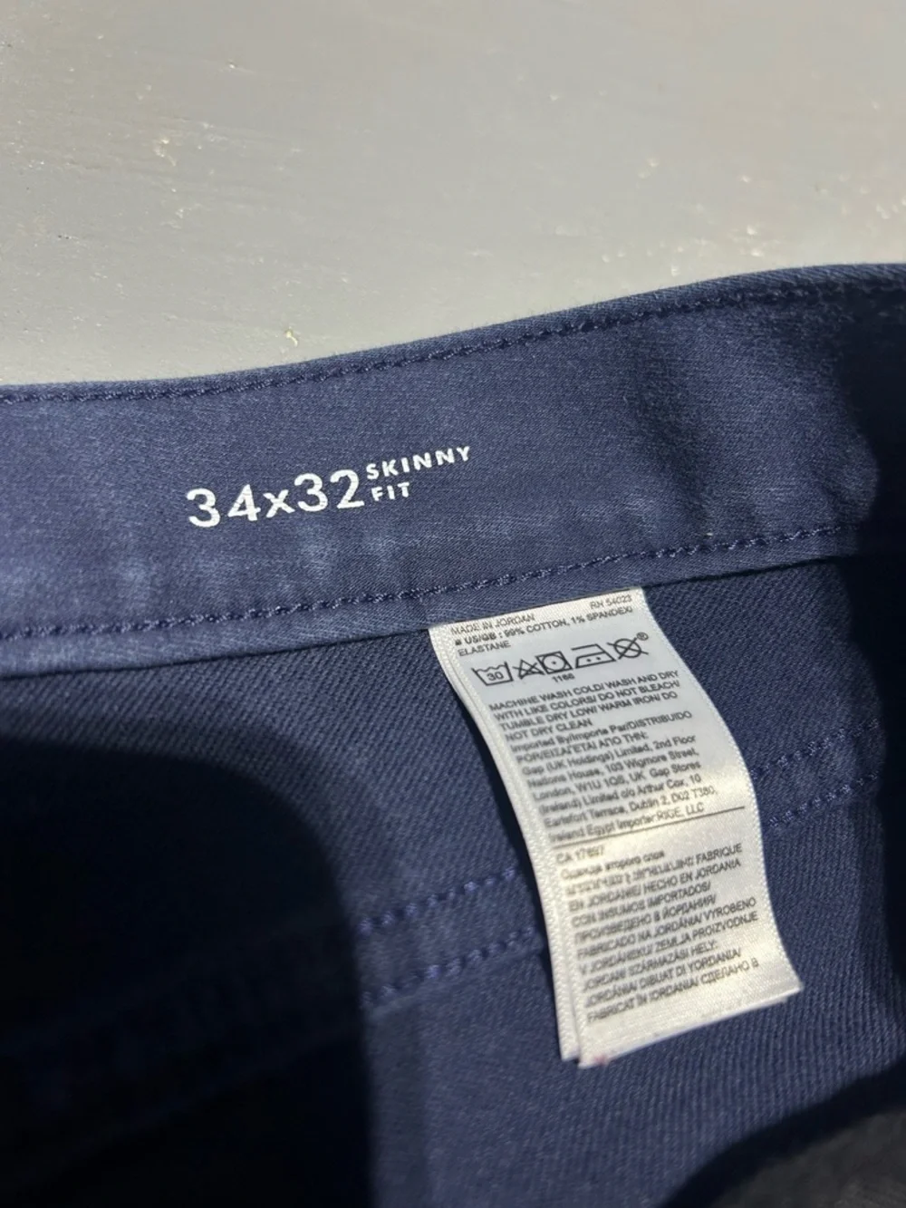 Banana Republic Blue Traveler Skinny Fit Stretch Soft Jean Pants (Men’s 34 x 32)